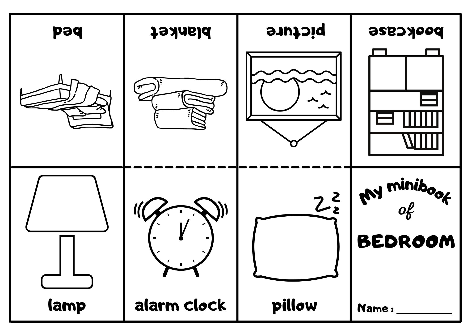 Bedroom Mini Coloring Book